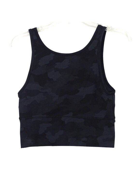 Lululemon Other - Lululemon Longline Sports Bra Women Size S Black Gray Camo Unlined NO Padding